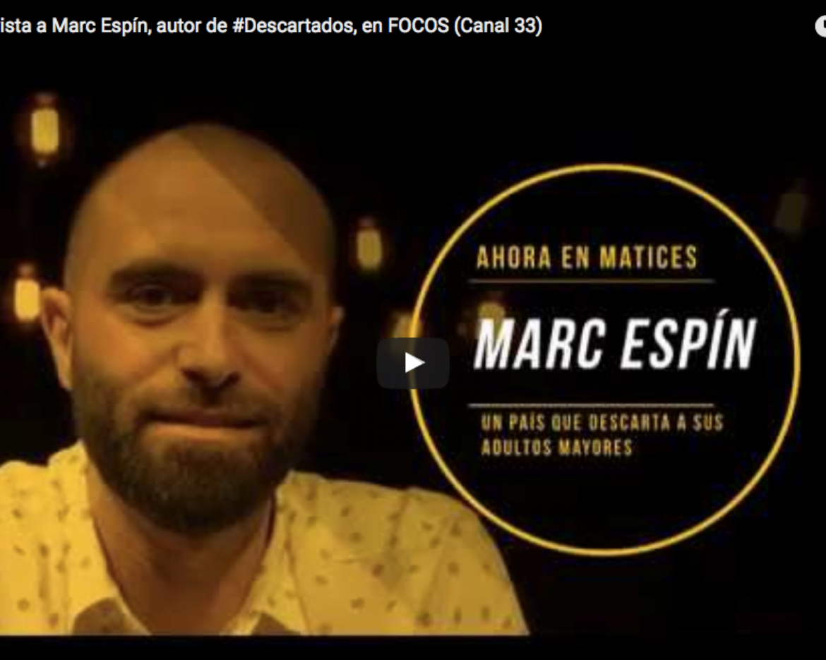 Entrevista a Marc Espín, autor de ·Descartados, en Focos (Canal 33)