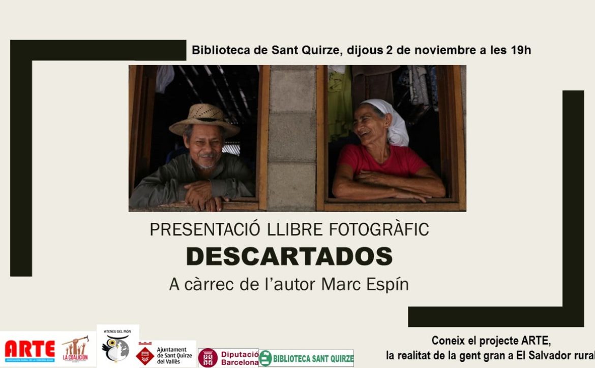 Cartel presentación libro Descartados en Sant Quirze