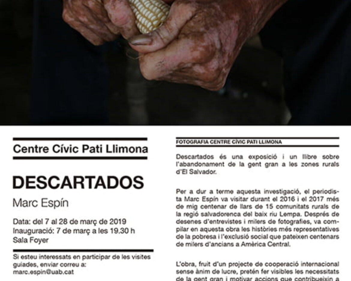 Exposición Descartados Barcelona Pati Llimona